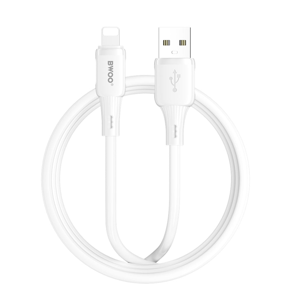 Datový a nabíjecí kabel USB-A - Lightning BWOO X329L, 15W, 1m, bílý