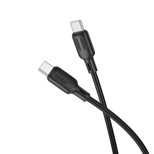 Datový a nabíjecí kabel USB-C - USB-C Borofone BX113 Lenny, 60W, 1m, černý