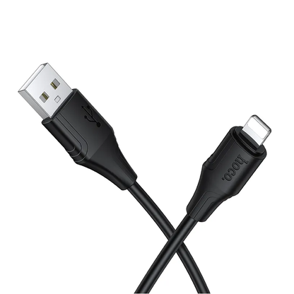 Datový a nabíjecí kabel USB-A - Lightning HOCO X124, 18W, 1m, černý