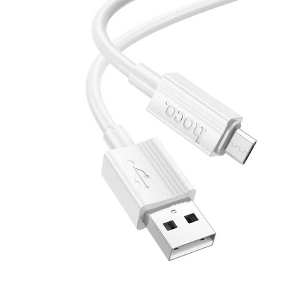 Datový a nabíjecí kabel USB-A - microUSB HOCO X107, 18W, 1m, bílý