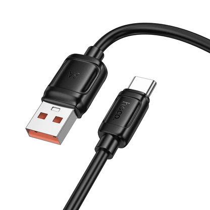 Datový a nabíjecí kabel USB-A - USB-C HOCO X115, 100W, 1m, černý