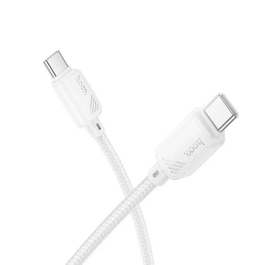 Datový a nabíjecí kabel USB-C - USB-C HOCO X113, 60W, 1m, bílý