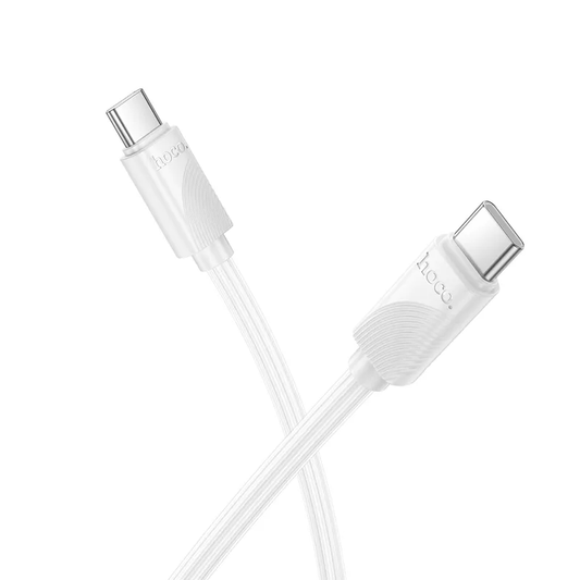 Datový a nabíjecí kabel USB-C - USB-C HOCO X114, 60W, 1m, bílý