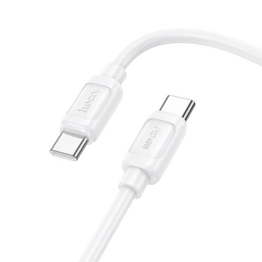 Datový a nabíjecí kabel USB-C - USB-C HOCO X115, 240W, 1m, bílý