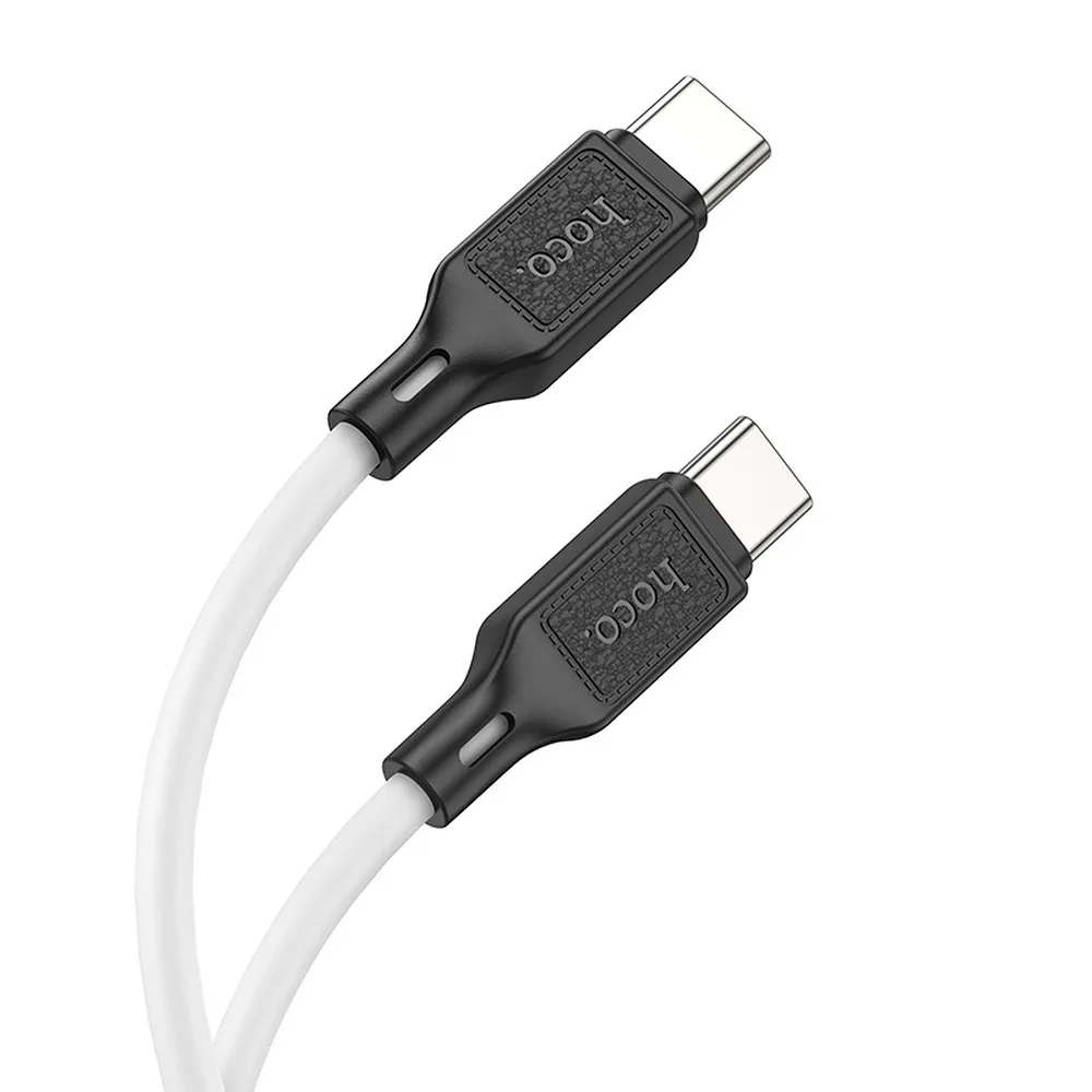 Datový a nabíjecí kabel USB-C - USB-C HOCO X90, 60W, 1m, bílý