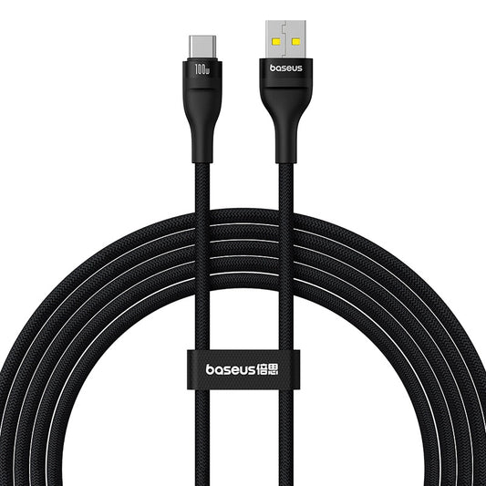 Datový a nabíjecí kabel USB-A - USB-C Baseus Flash Series II, 100W, 2m, černý P10311804111-01