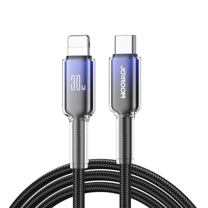 Datový a nabíjecí kabel USB-C - Lightning Joyroom S-A42, 30W, 1,2m, černý
