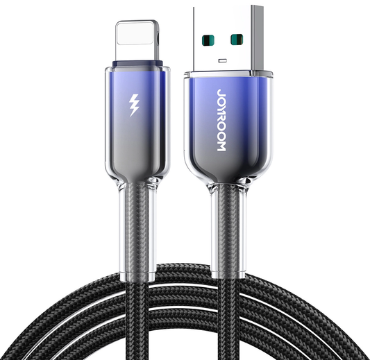 Datový a nabíjecí kabel USB-A - Lightning Joyroom S-A42, 18W, 1,2 m, černý