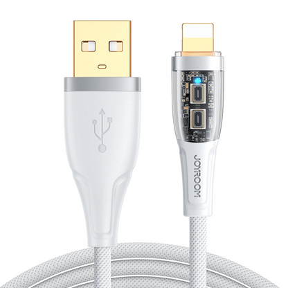 Datový a nabíjecí kabel USB-A - Lightning Joyroom S-UL012A3, 18W, 1,2 m, bílý