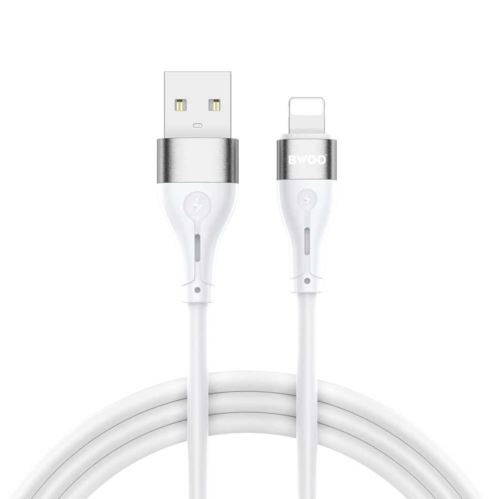 Datový a nabíjecí kabel USB-A - Lightning BWOO X280L, 15W, 1m, bílý