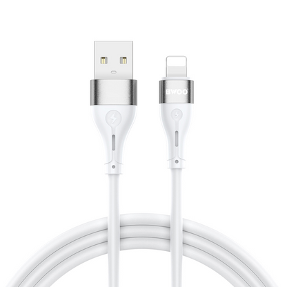 Datový a nabíjecí kabel USB-A - Lightning BWOO X280L, 15W, 1m, bílý