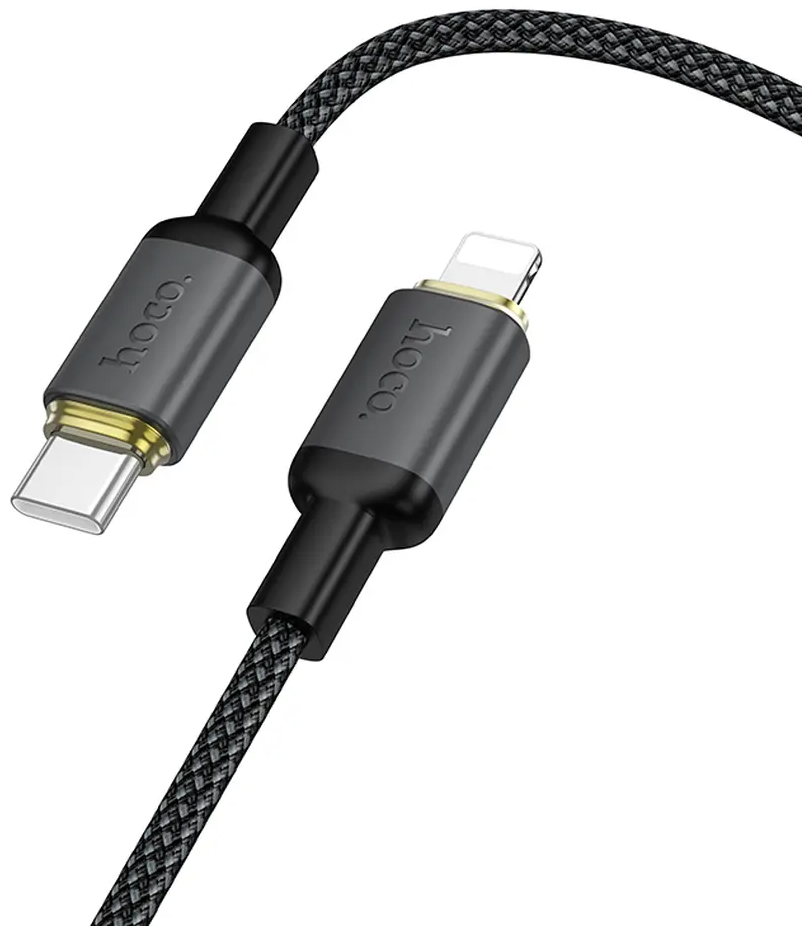 Datový a nabíjecí kabel USB-C - Lightning HOCO X128 Benefit, 30W, 1m, černý