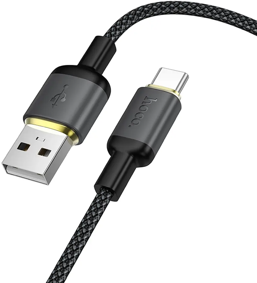 Datový a nabíjecí kabel USB-A - USB-C HOCO X128 Benefit, 36W, 1m, černý