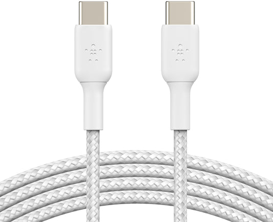 Datový a nabíjecí kabel USB-C - USB-C Belkin BoostCharge Pro, 60W, 2m, bílý CAB004bt2MWH