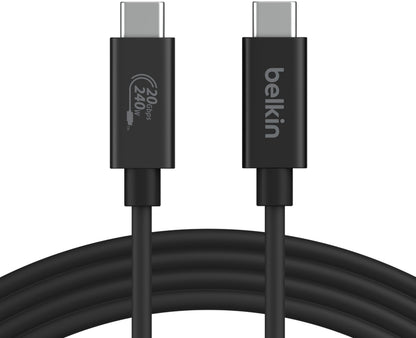Datový a nabíjecí kabel USB-C - USB-C Belkin Connect, 240W, 2m, černý INZ004bt2MBK
