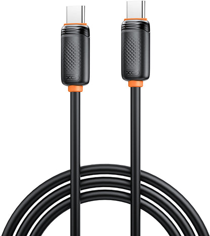 Datový a nabíjecí kabel USB-C - USB-C XO Design NB-Q302B, 60W, 1m, černý