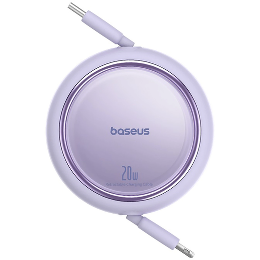 Datový a nabíjecí kabel USB-C - Lightning Baseus Free2Pull Mini Retractable, 20W, fialový P10364501511-00