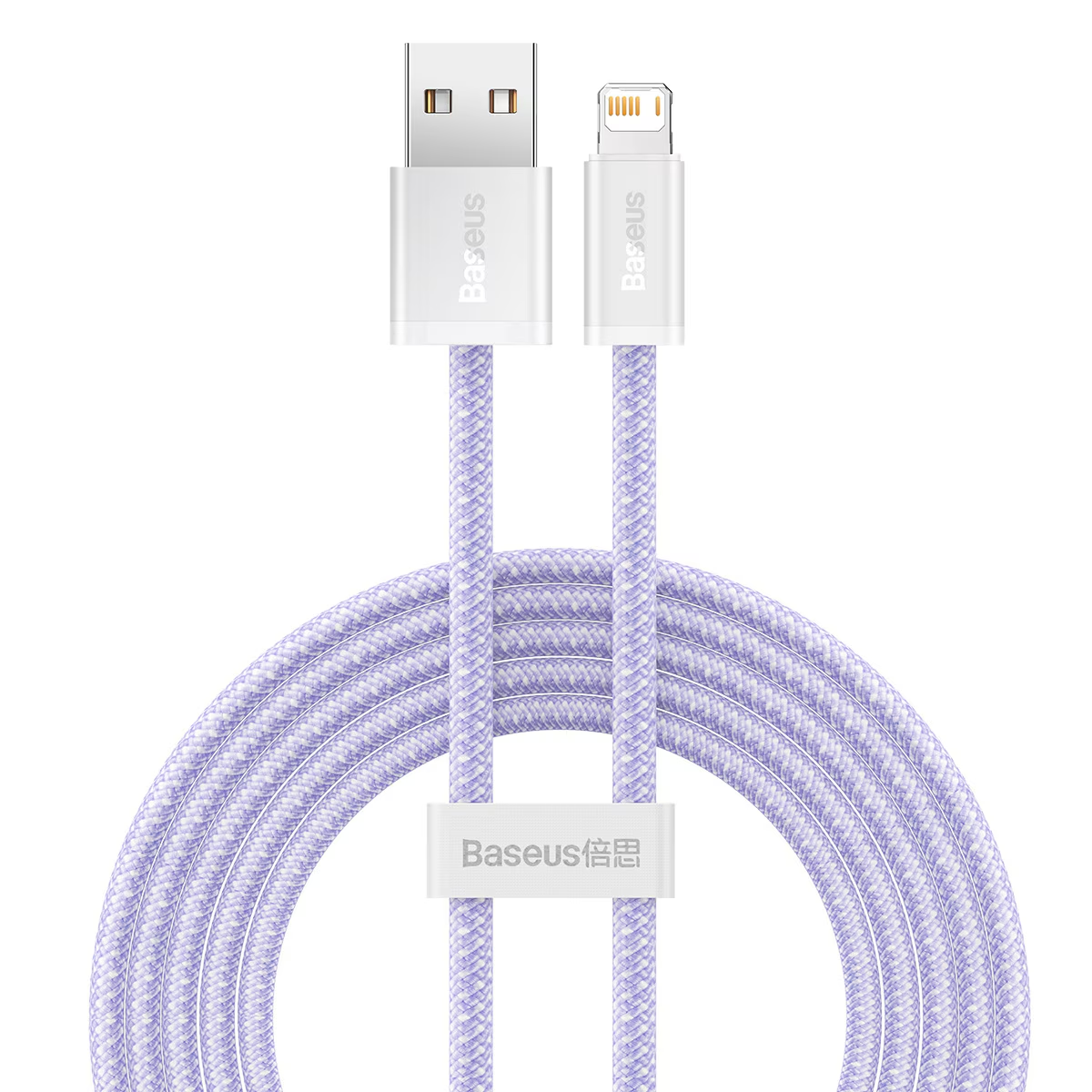 Datový a nabíjecí kabel USB-A - Lightning Baseus Dynamic Series, 18W, 2m, fialový CALD000505