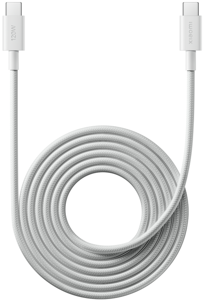 Datový a nabíjecí kabel USB-C - USB-C Xiaomi, 120W, 2m, bílý BHR087AGL