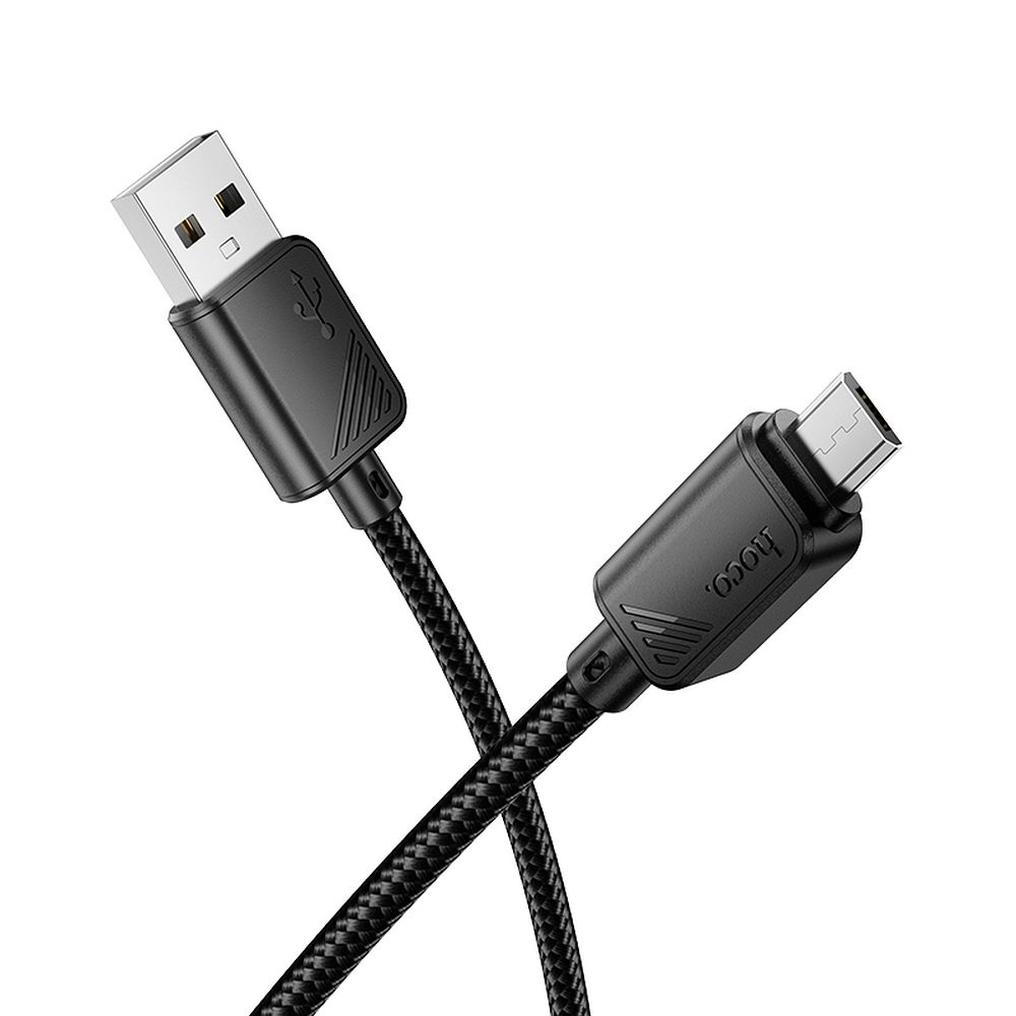 Datový a nabíjecí kabel USB-A - microUSB HOCO X113, 18W, 1m, černý