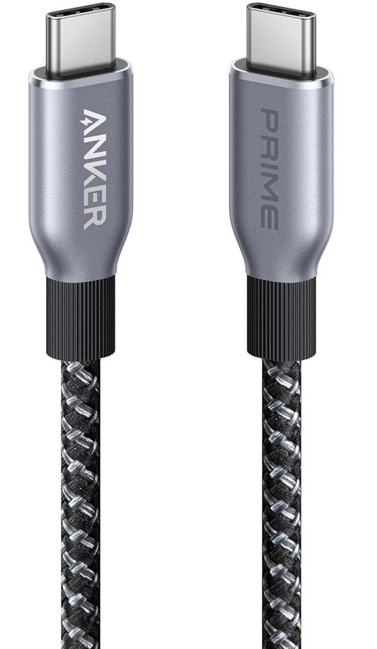 Datový a nabíjecí kabel USB-C – USB-C Anker Prime, 240 W, 0,9 m, černý A88E2011