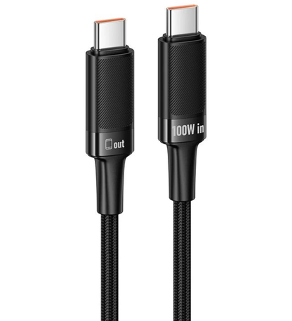 Datový a nabíjecí kabel USB-C - USB-C HOCO U153 Extreme, 100W, 1,2m, černý