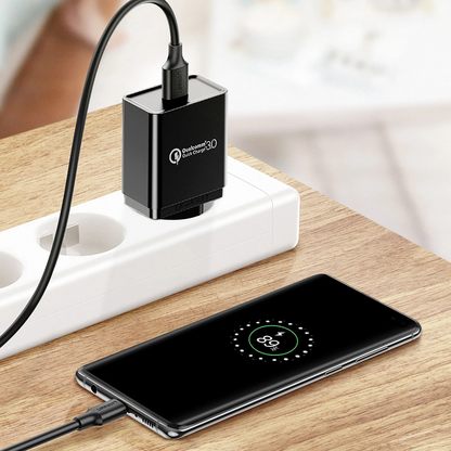 Datový a nabíjecí kabel USB-A - USB-C UGREEN US184, 18W, 0.5m, černý