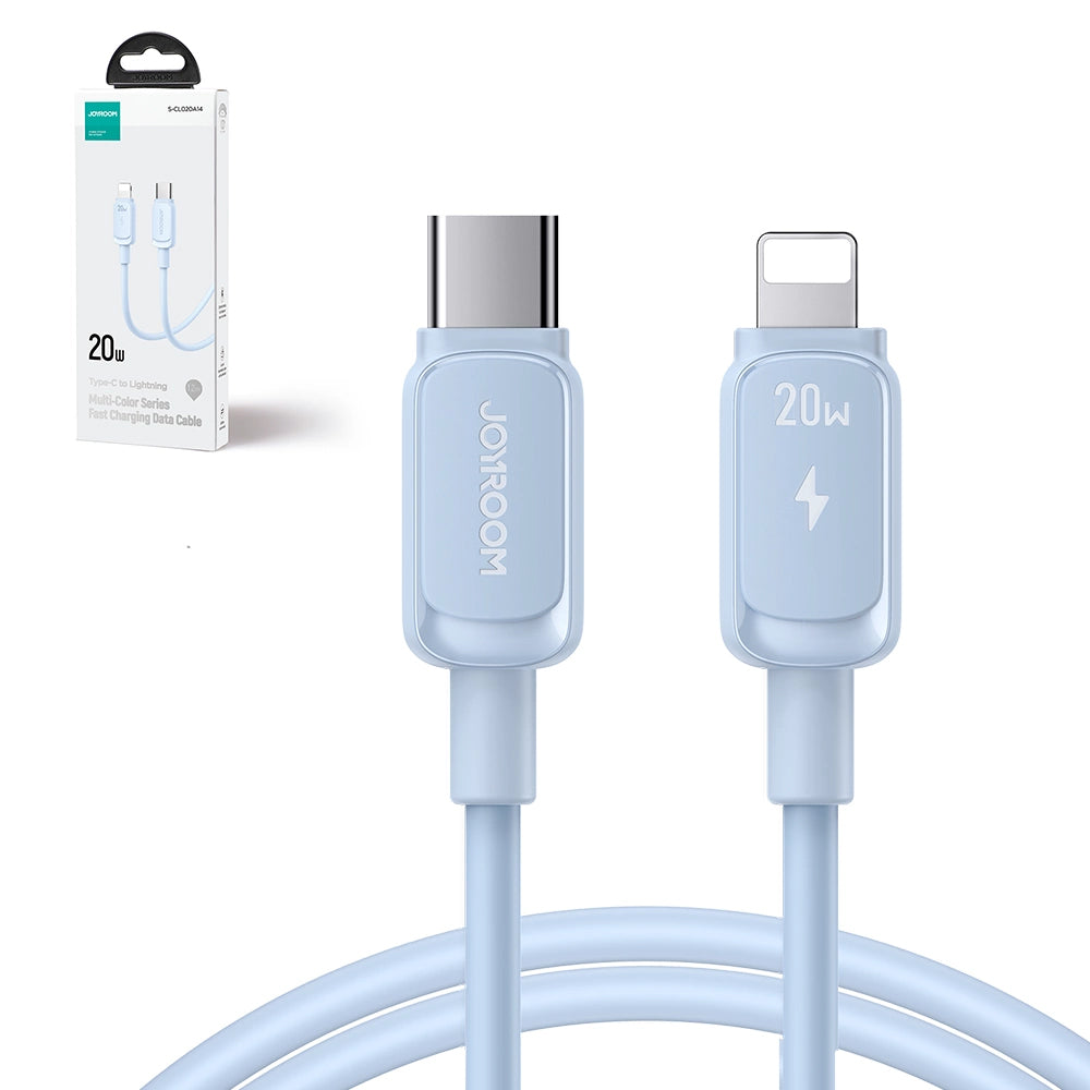 Datový a nabíjecí kabel USB-C - Lightning Joyroom S-A14, 20W, 1,2m, modrý