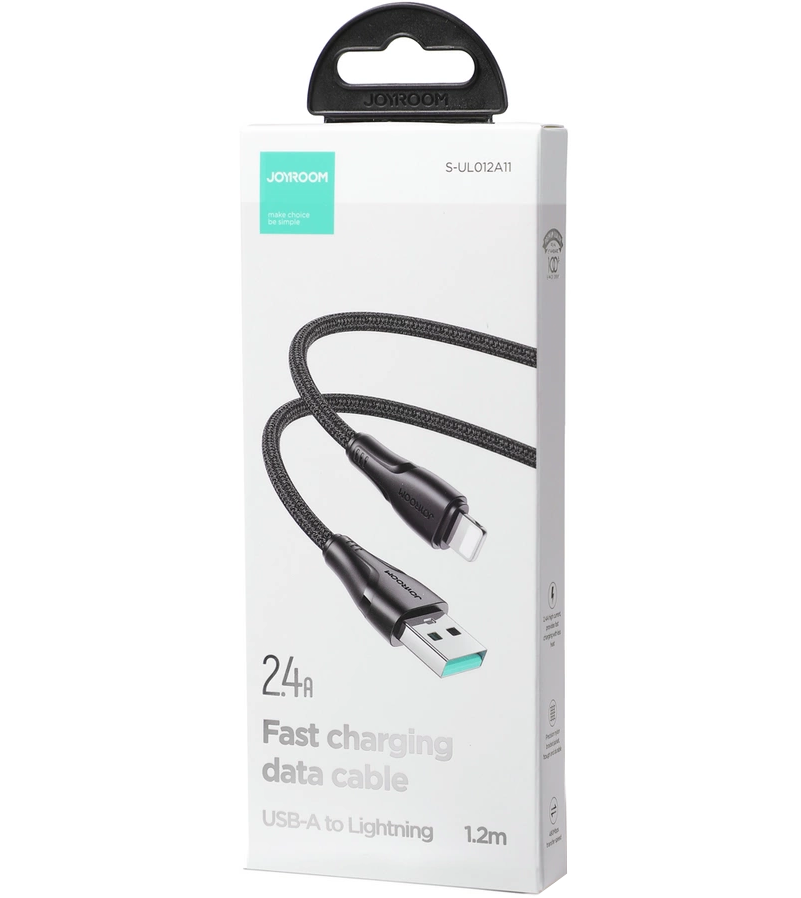 Datový a nabíjecí kabel USB-A - Lightning Joyroom S-A11, 18W, 1.2m, černý