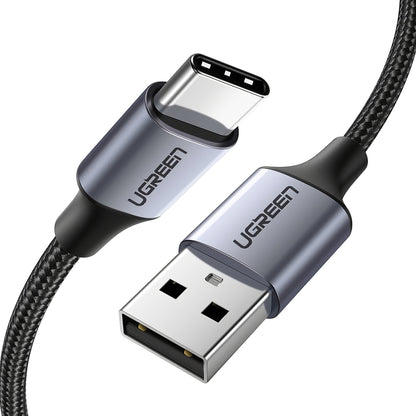 UGREEN US288 USB-A to USB-C Data and Charging Cable, 18W, 1m, Black
