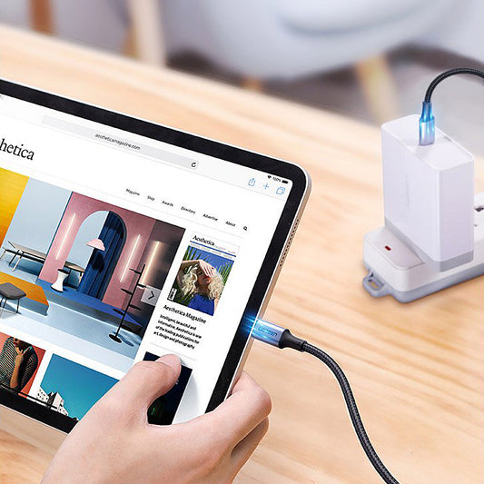 Datový a nabíjecí kabel USB-C - USB-C UGREEN US316, 100W, 2m, šedý
