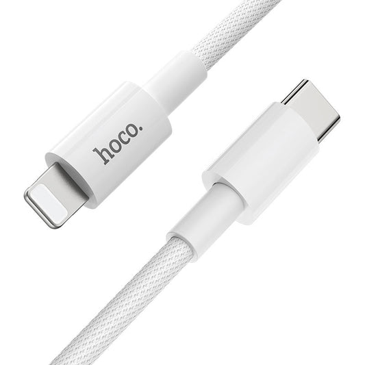 Kabel pro data a nabíjení USB-C - Lightning HOCO X56, 20W, 1m, bílý