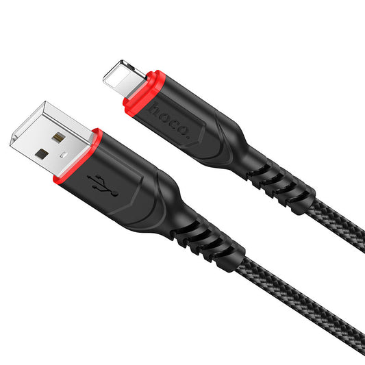 Datový a nabíjecí kabel USB-A - Lightning HOCO X59 Victory, 18W, 1m, černý