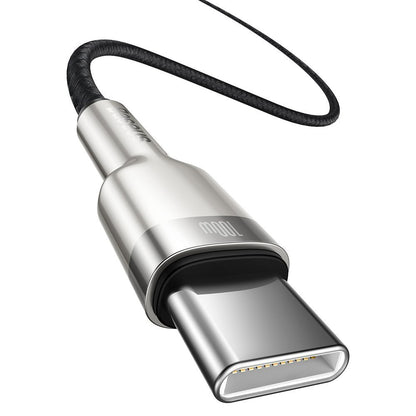 Datový a nabíjecí kabel USB-C - USB-C Baseus Cafule, 100W, 2m, Černý CATJK-D01