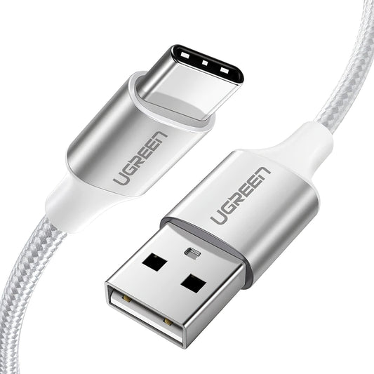 Kabel pro data a nabíjení USB-A - USB-C UGREEN US288, 18W, 1m, bílý
