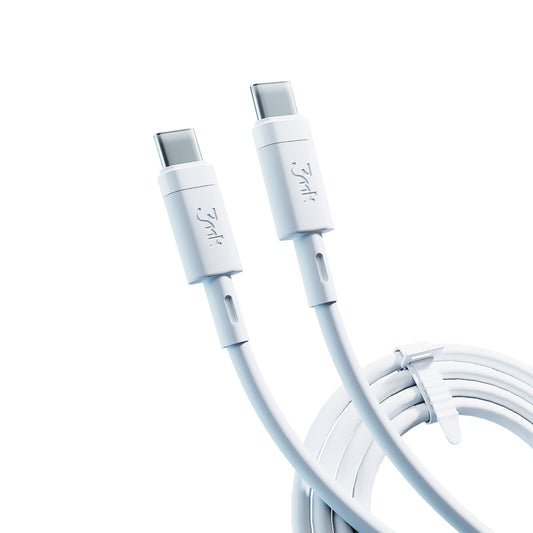 USB-C datový a nabíjecí kabel - USB-C 3MK Hyper Silicone, 60W, 1m, bílý