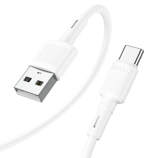 Datový a nabíjecí kabel USB-A - USB-C HOCO X83 Victory, 20W, 1m, Bílý
