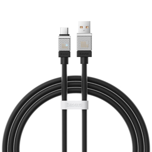 Datový a nabíjecí kabel USB-A - USB-C Baseus CoolPlay, 100W, 2m, Černý CAKW000701
