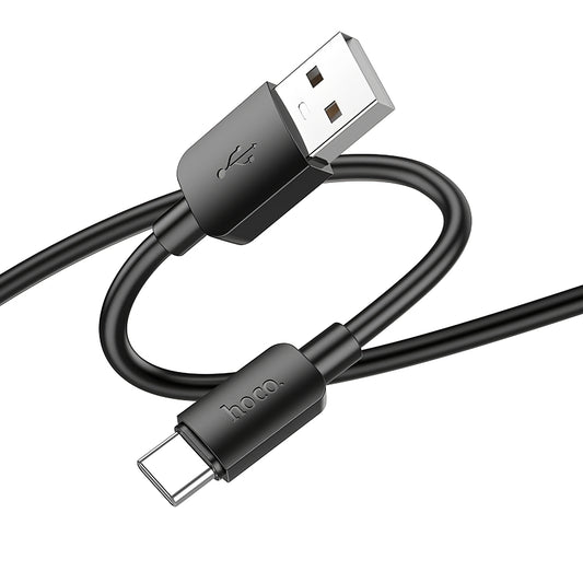 Datový a nabíjecí kabel USB-A - USB-C HOCO X96, 27W, 1m, černý