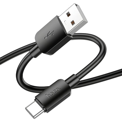 USB-A to USB-C Data and Charging Cable HOCO X96, 27W, 0.25m, Black