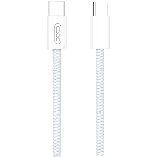 Datový a nabíjecí kabel USB-C - USB-C XO Design NB-Q260A, 60W, 1m, Bílý
