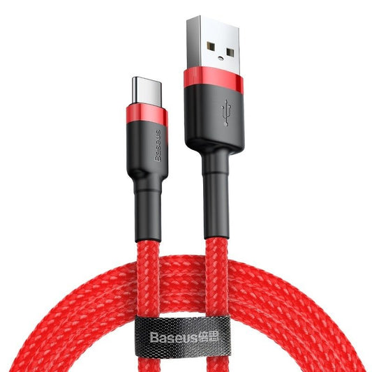 Datový a nabíjecí kabel USB-A - USB-C Baseus Cafule, 60W, 1m, červený