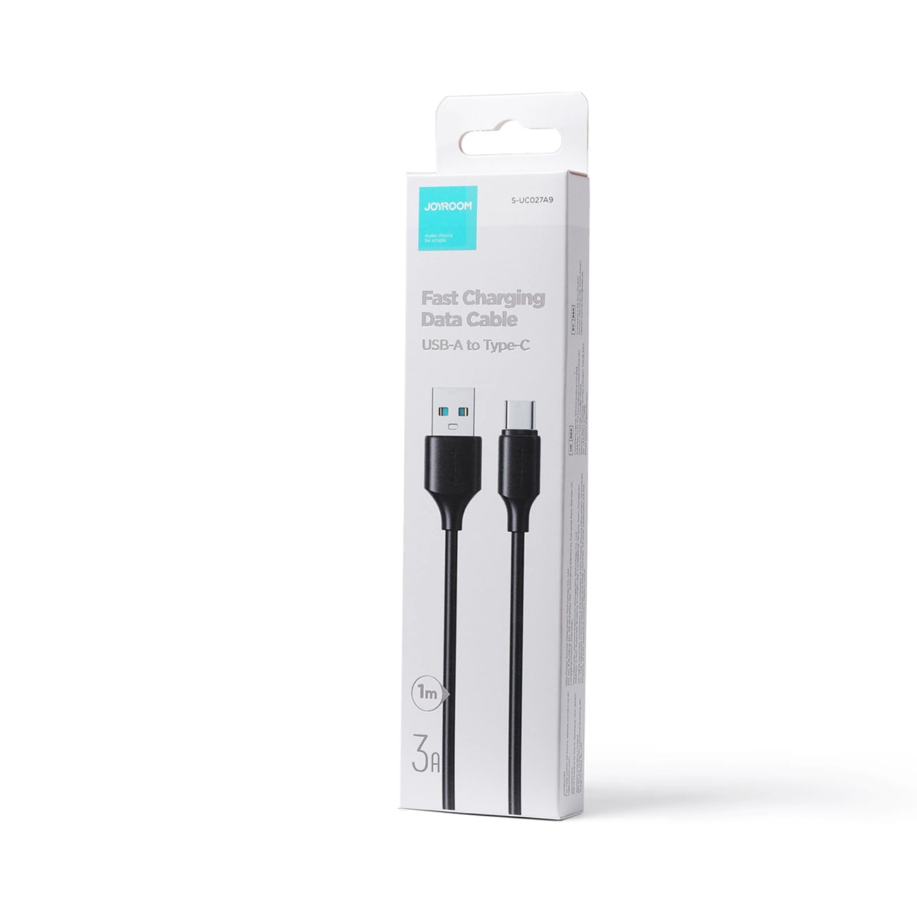 Datový a nabíjecí kabel USB-A - USB-C Joyroom S-UC027A9, 20W, 1m, černý