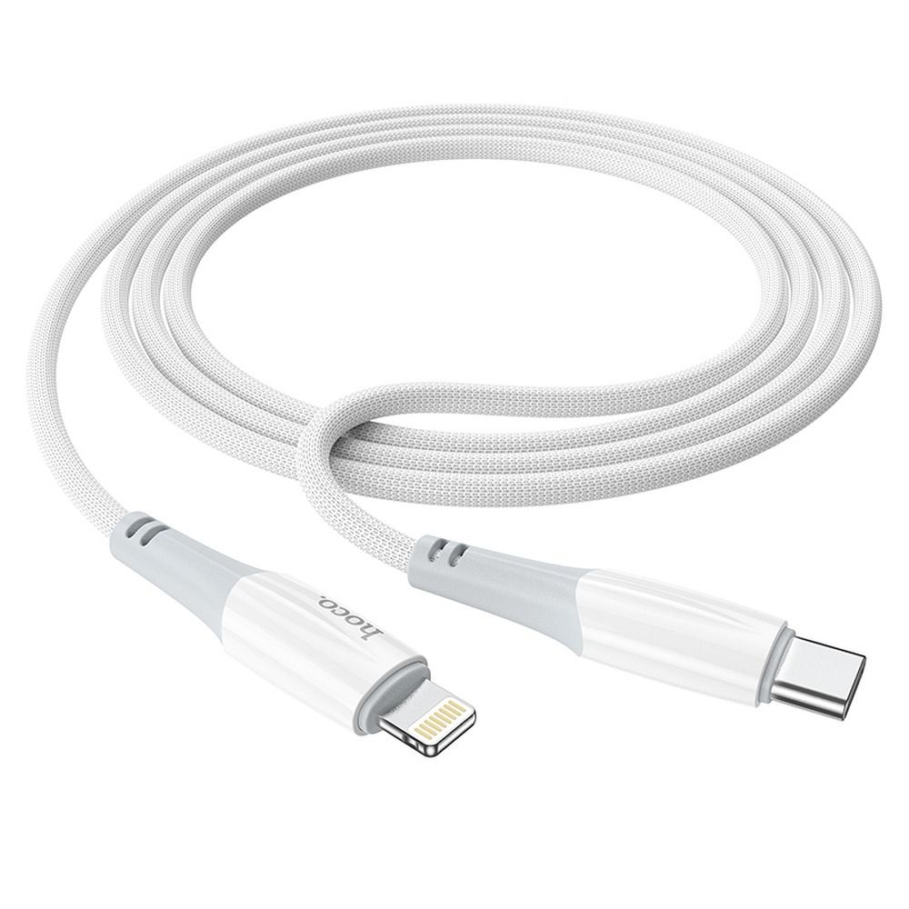 USB-C to Lightning Data and Charging Cable HOCO X70, 20W, 1m, White