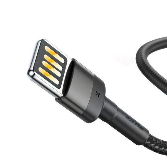 Datový a nabíjecí kabel USB-A - Lightning Baseus Cafule Special Edition, 18W, 1m, šedý CALKLF-GG1