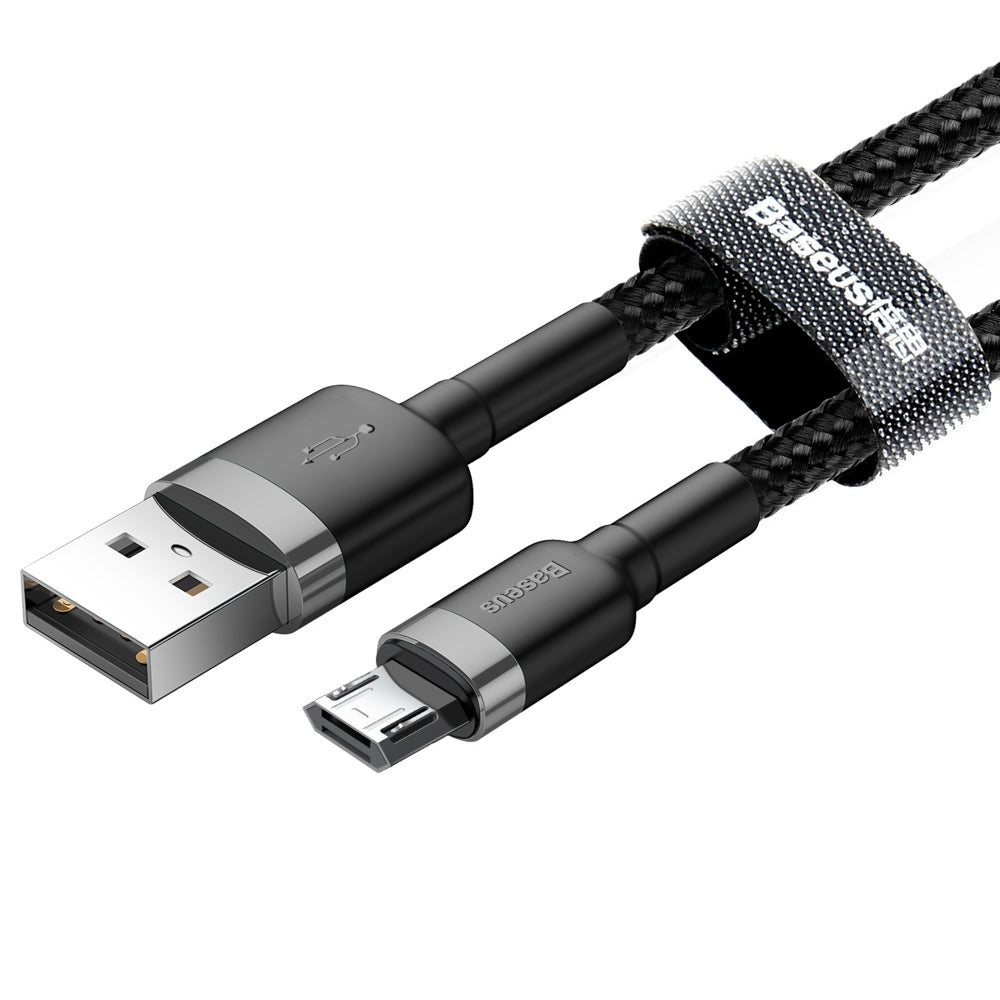 Datový a nabíjecí kabel USB-A - microUSB Baseus Cafule, 18W, 2m, šedý CAMKLF-CG1