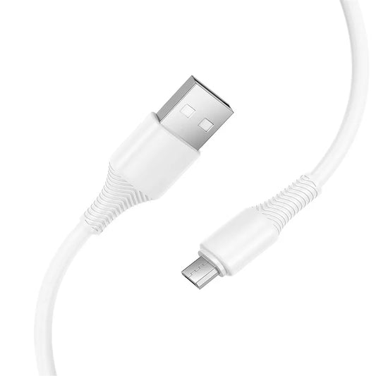 Datový a nabíjecí kabel USB-A - microUSB HOCO X120, 18W, 1m, Bílý