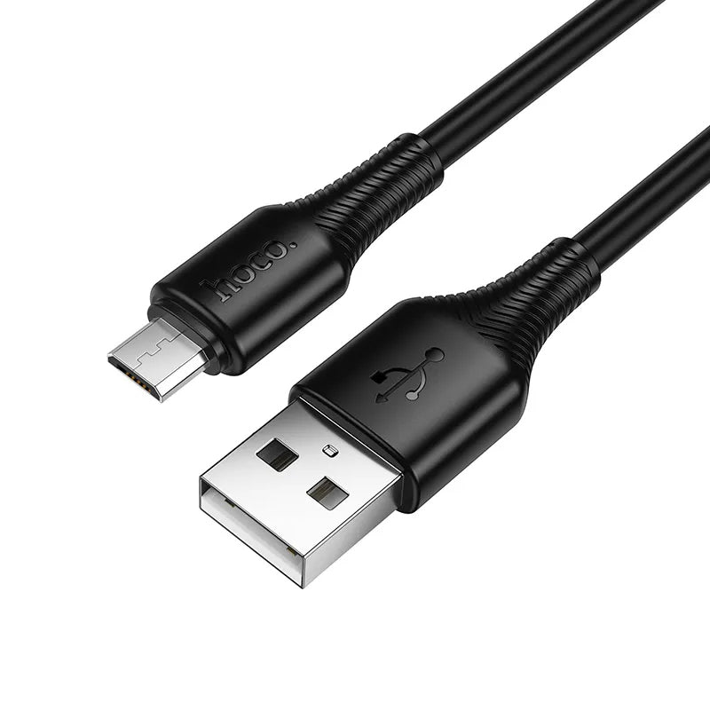 Datový a nabíjecí kabel USB-A - microUSB HOCO X120, 18W, 1m, černý
