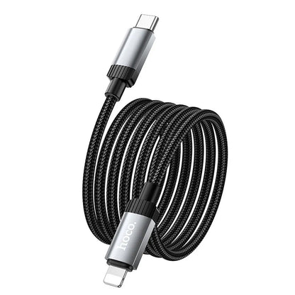Datový a nabíjecí kabel USB-C - Lightning HOCO X117, 27W, 1m, černý
