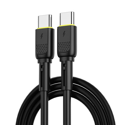 Datový a nabíjecí kabel USB-C - USB-C WiWu Wi-C034, 60W, 1.2m, Černý